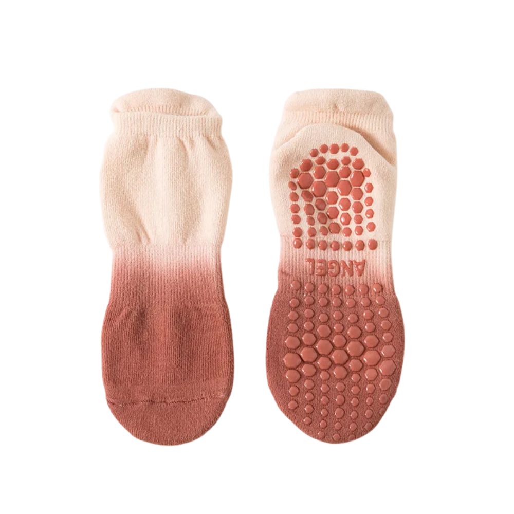 Chaussettes de Yoga en Dégradé de Couleur, Grip Silicone Antiglisse - Taille Unique