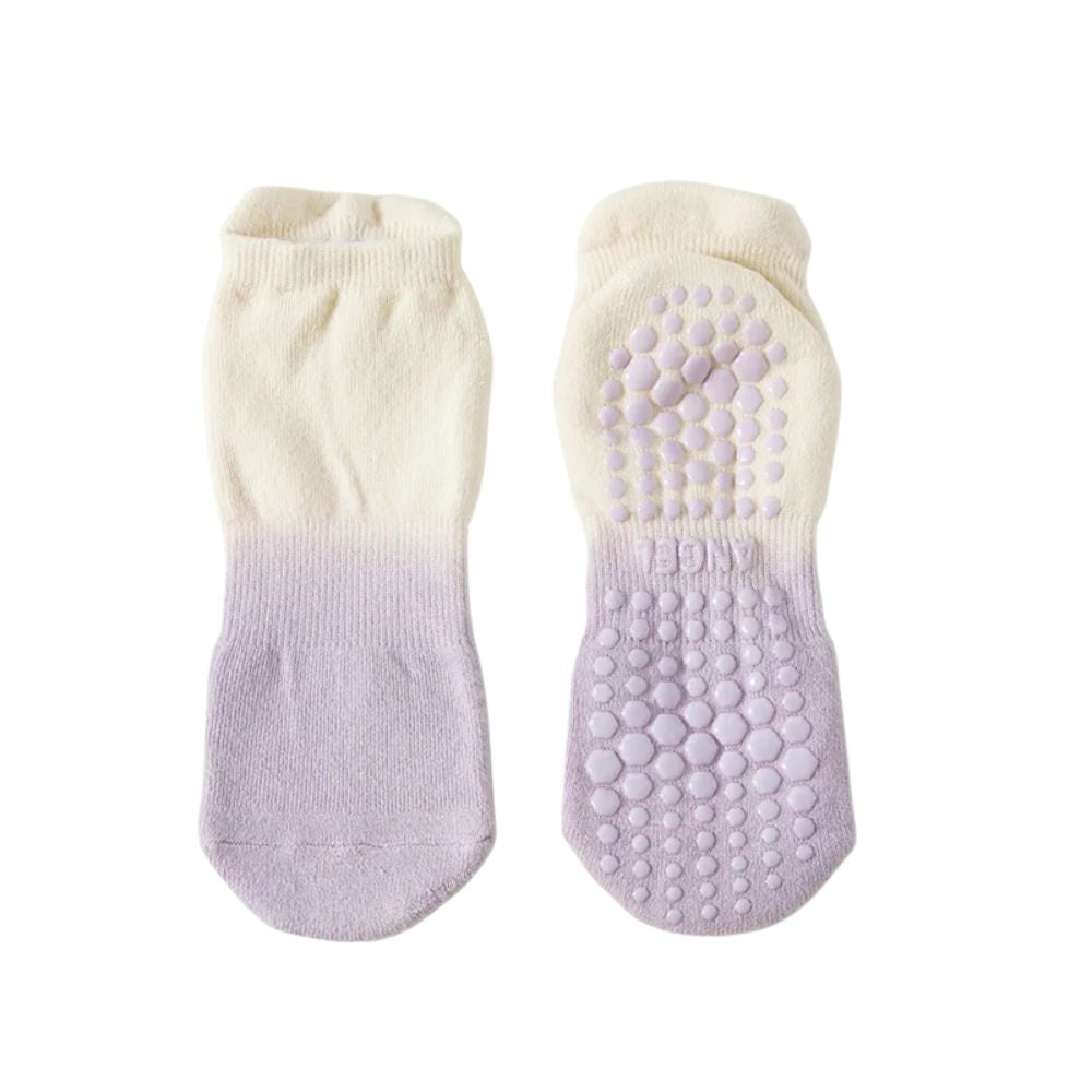 Chaussettes de Yoga en Dégradé de Couleur, Grip Silicone Antiglisse - Taille Unique