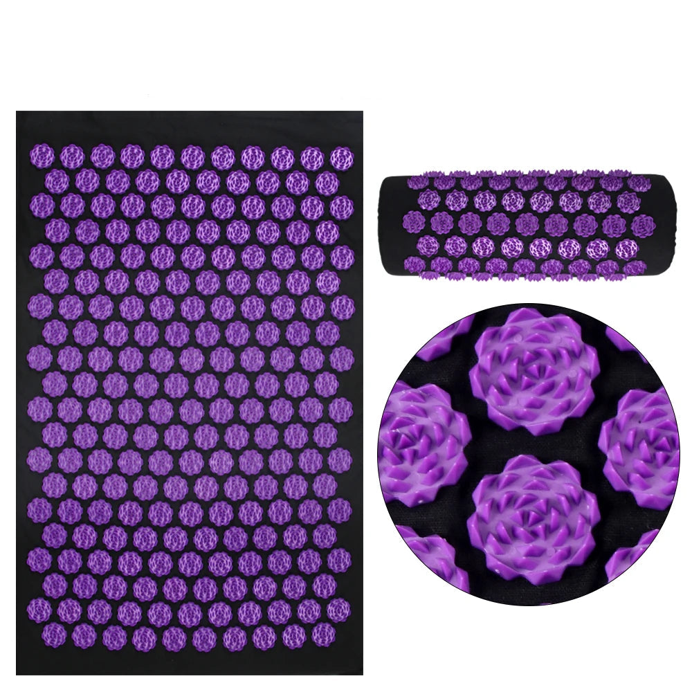 Tapis d'Acupression avec Coussin, Soulagement du Dos et du Stress