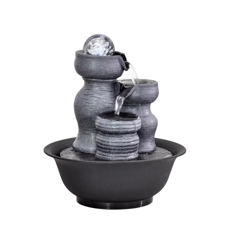 Fontaine d'Intérieur Artisanale, Parfaite pour Détente et Feng Shui