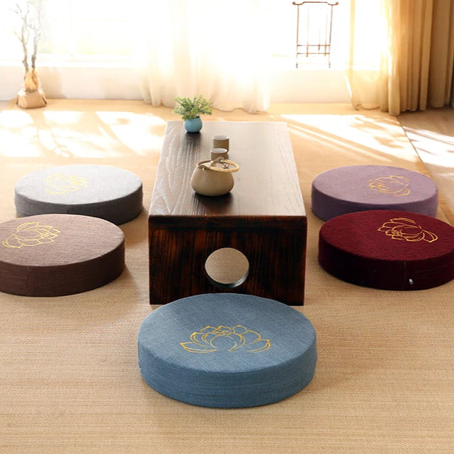 Coussin d'Équilibre Rond, Parfait pour Yoga et Posture Zen (40x6cm)