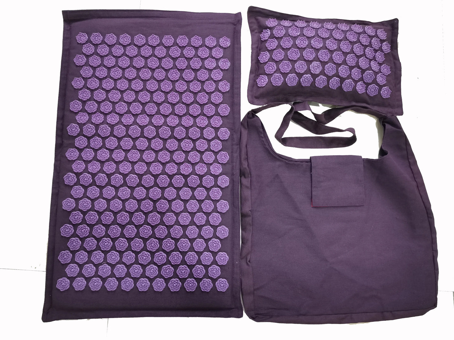 Tapis d'Acupression avec Applicateur à Pointes, Stimulation et Énergie