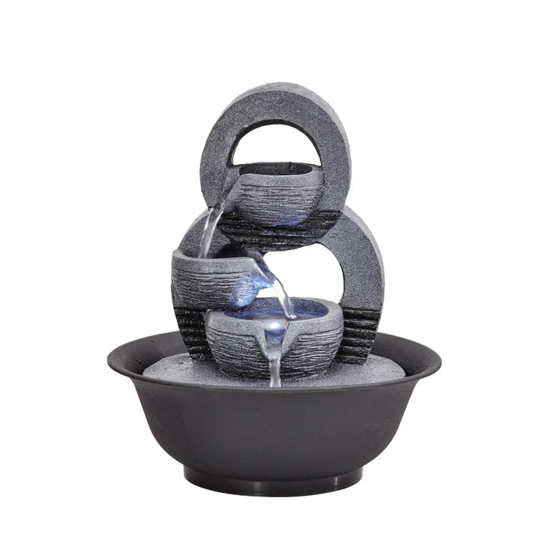 Fontaine d'Intérieur Artisanale, Parfaite pour Détente et Feng Shui