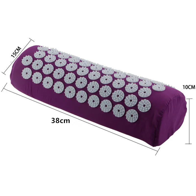 Tapis d'Acupression avec Picots, Parfait pour Relaxation et Fitness (avec coussin et sac)