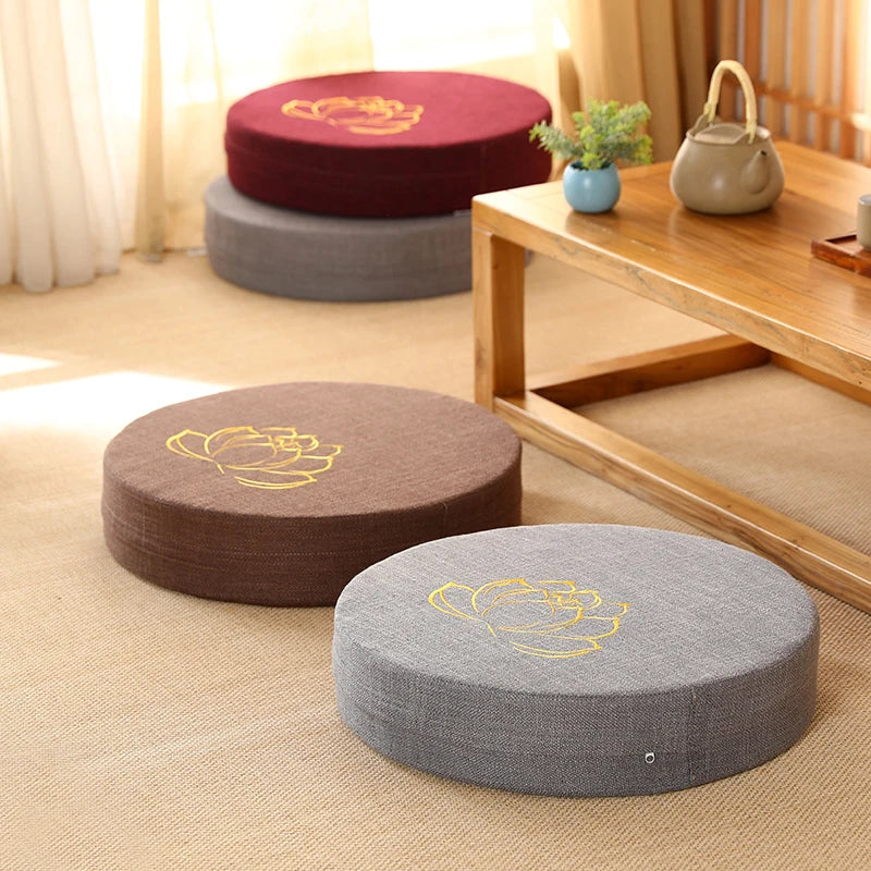 Coussin d'Équilibre Rond, Parfait pour Yoga et Posture Zen (40x6cm)