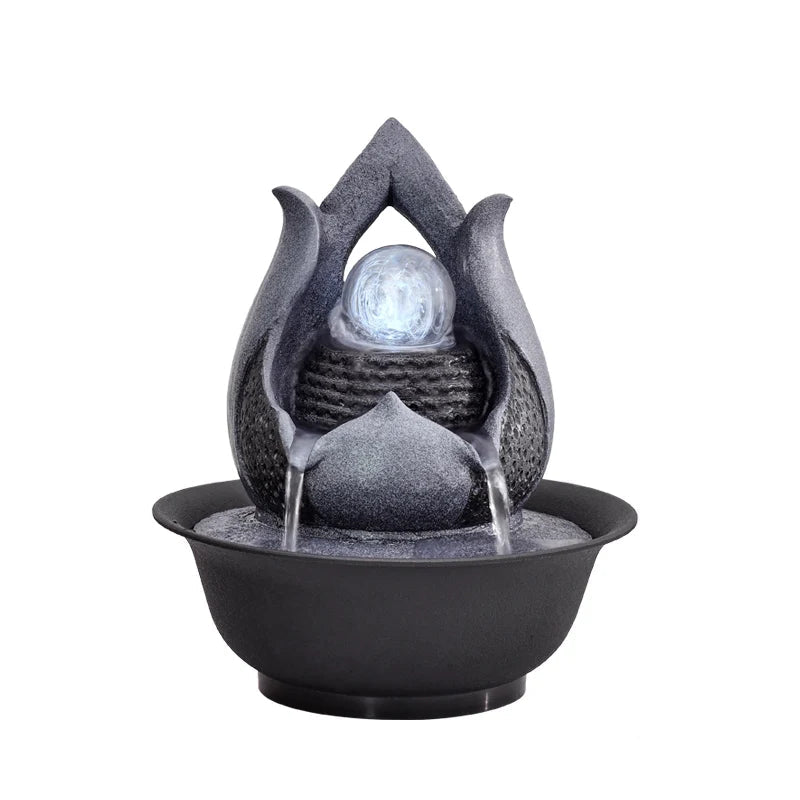 Fontaine d'Intérieur Artisanale, Parfaite pour Détente et Feng Shui