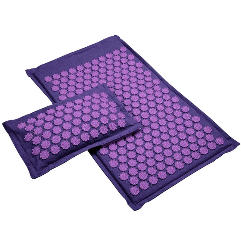 Tapis d'Acupression avec Applicateur à Pointes, Stimulation et Énergie