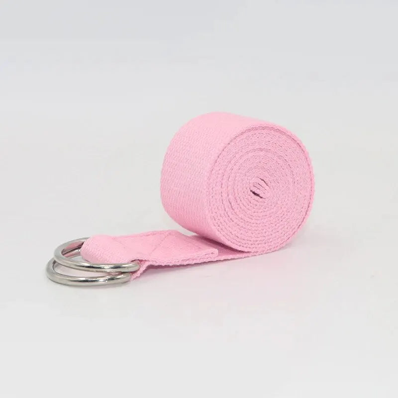 Sangles de Yoga en Coton avec Boucle D-Ring, Idéales pour Étirements