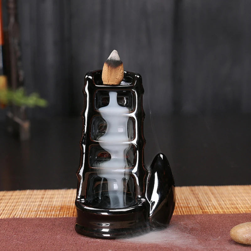 Encensoir en Céramique Zen, Décoration Idéale pour Maison et Spa