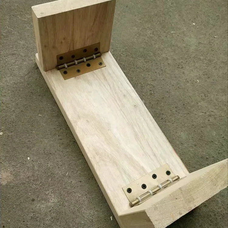 Banc de Méditation en Bois Massif, Ergonomique et Confortable