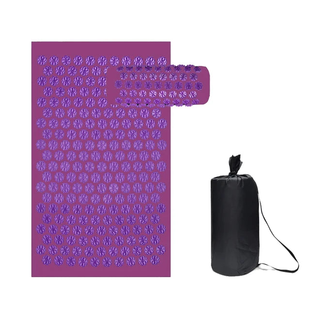 Tapis d'Acupression avec Coussin, Soulagement du Dos et du Stress