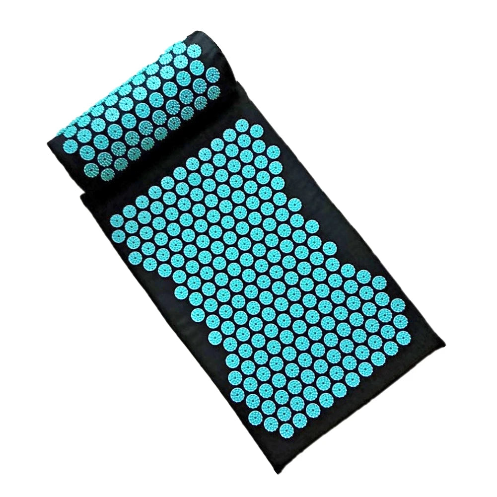 Tapis d'Acupression en Lin Naturel, Bien-Être et Relaxation Profonde