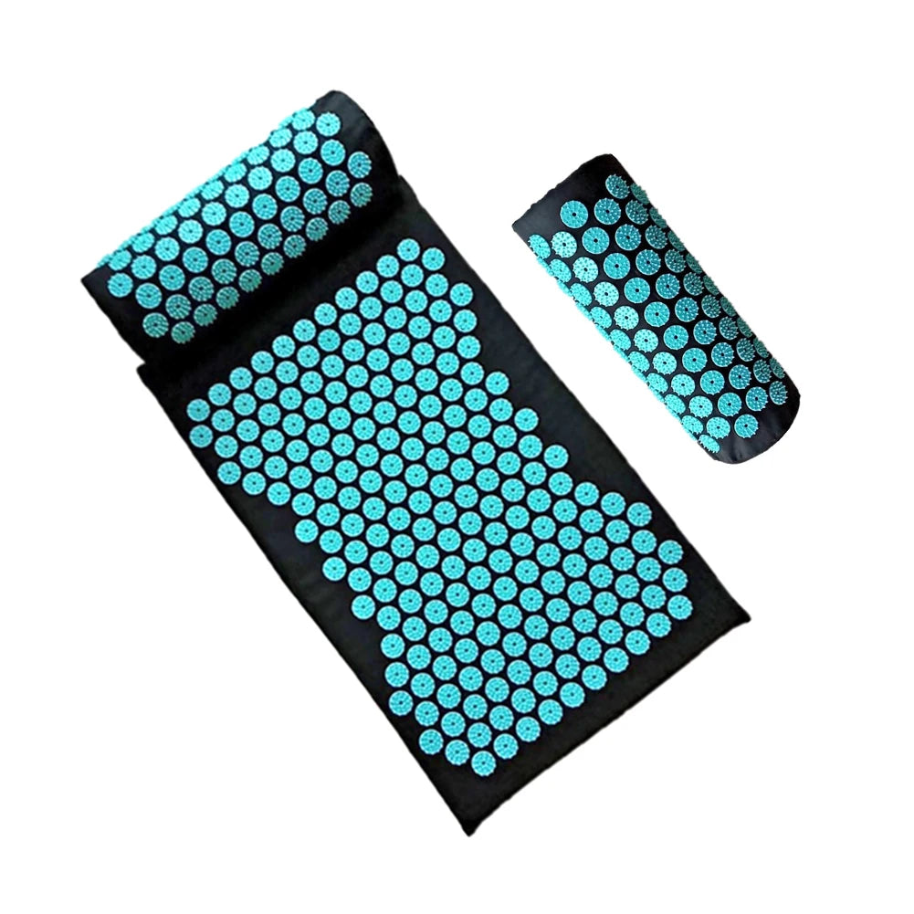 Tapis d'Acupression en Lin Naturel, Bien-Être et Relaxation Profonde