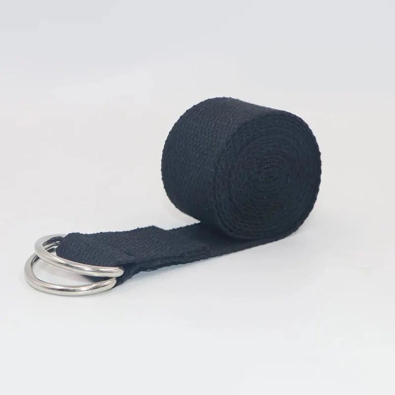 Sangles de Yoga en Coton avec Boucle D-Ring, Idéales pour Étirements