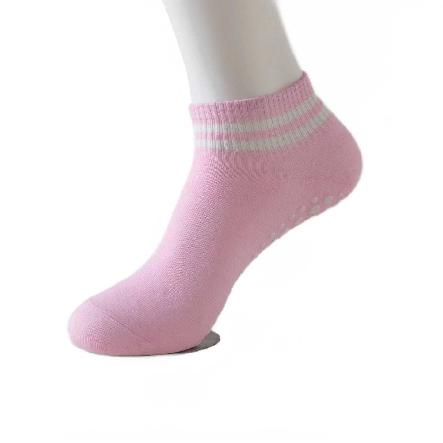 Chaussettes de Yoga avec Double Bandes, Maintien et Adhérence - Taille Unique