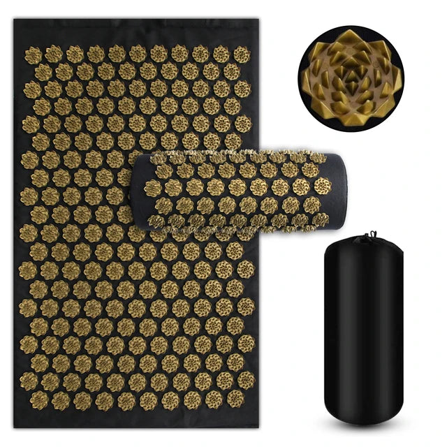 Tapis d'Acupression avec Coussin, Soulagement du Dos et du Stress
