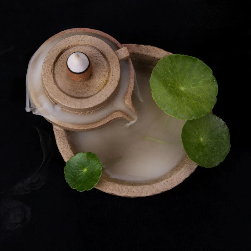 Encensoir en Céramique Zen, Décoration Idéale pour Maison et Spa