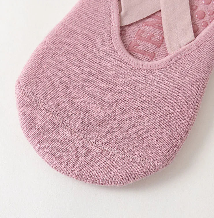 Chaussettes de Yoga en Coton avec Grip, Idéales pour Entraînements