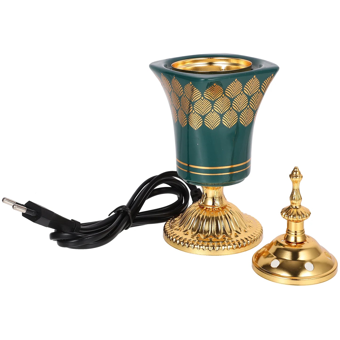 Encensoir Électrique en Métal, Design Rétro pour Aromathérapie