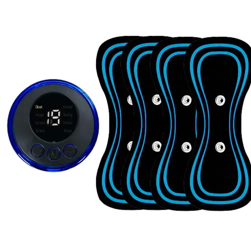 Appareil Massage Cou EMS, 8 Modes et 19 Niveaux de Puissance