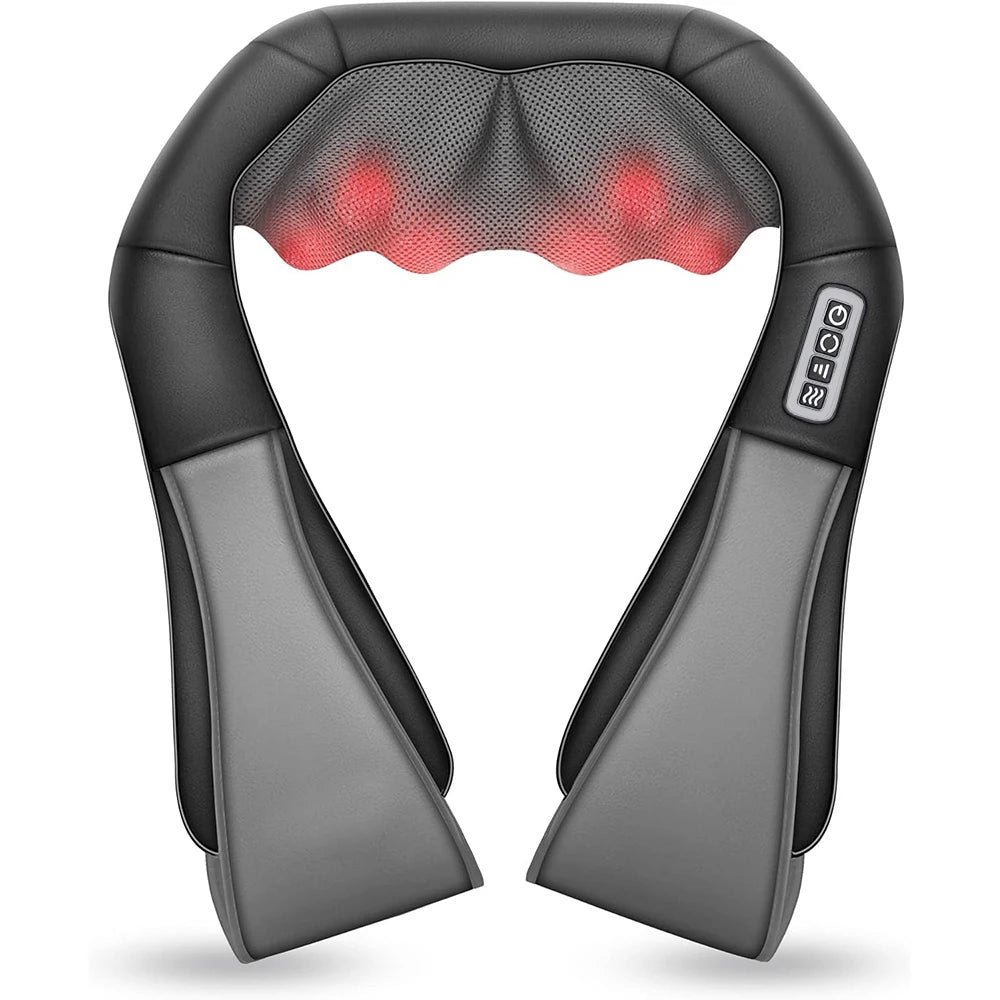 Appareil Massage Cou et Épaules, Coussin Chauffant à Pétrissage