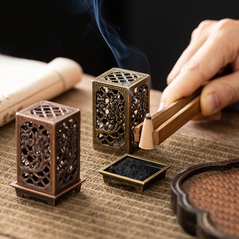 Encensoir en Alliage, Porte-Encens Vertical pour Aromathérapie