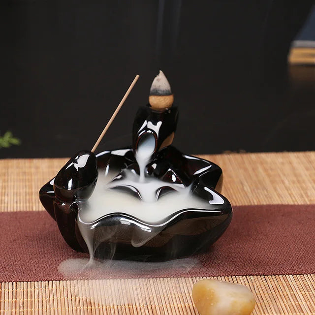 Encensoir en Céramique Zen, Décoration Idéale pour Maison et Spa