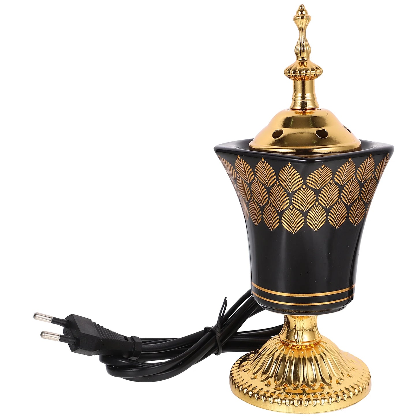 Encensoir Électrique en Métal, Design Rétro pour Aromathérapie