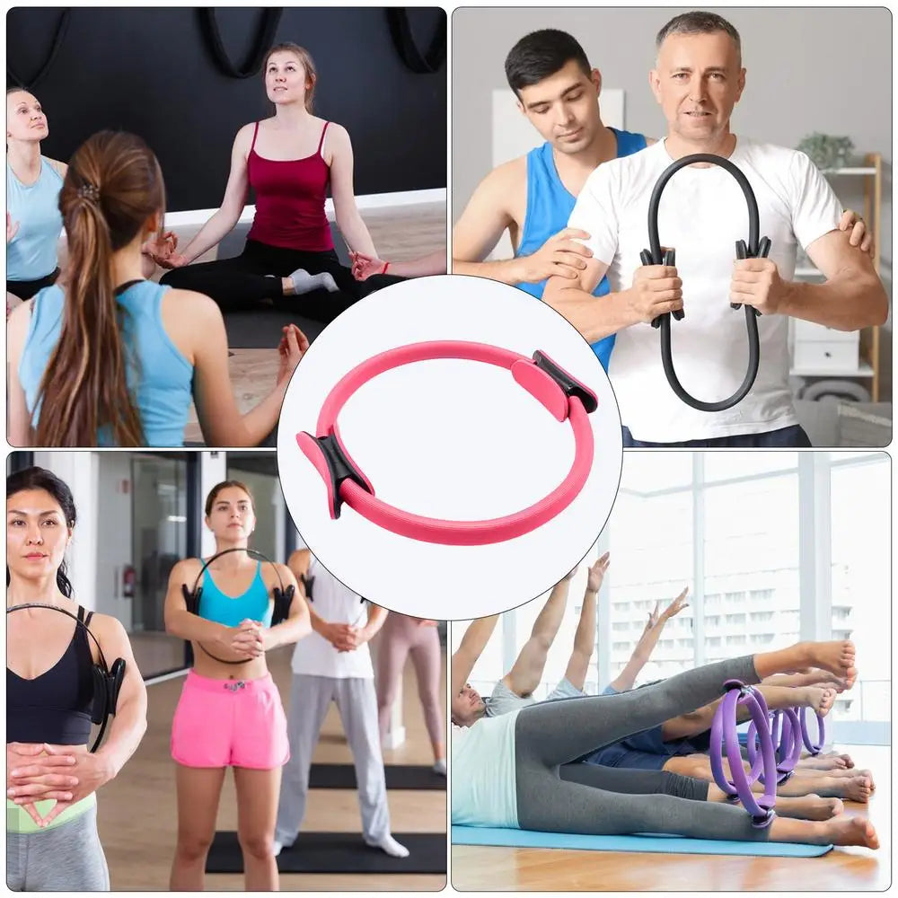 Anneau de Yoga avec Poignées, Idéal pour Renforcement et Posture