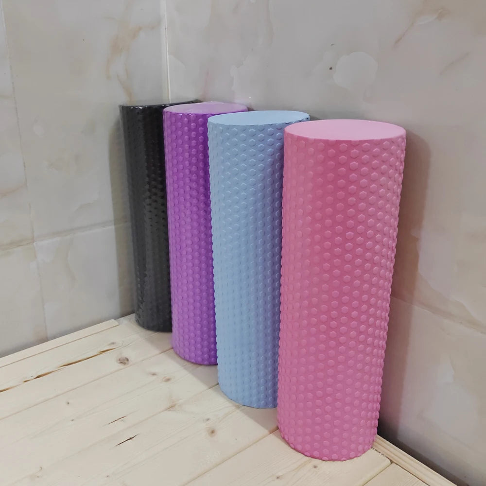 Rouleau Pilates en EVA, Cylindre de Massage et Renforcement Musculaire
