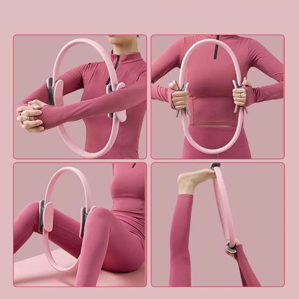Anneau de Yoga avec Poignées, Idéal pour Renforcement et Posture