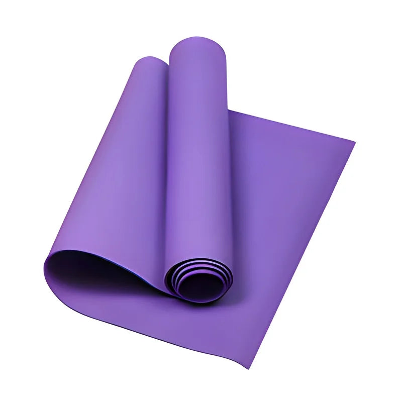 Tapis de Yoga 4mm Épais, Surface Antidérapante pour Fitness et Pilates - 170x60cm