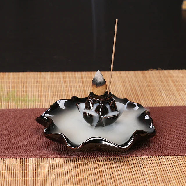 Encensoir en Céramique Zen, Décoration Idéale pour Maison et Spa