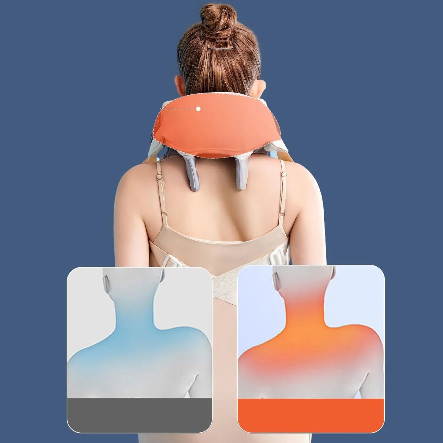Appareil Massage Cou Shiatsu, Chauffant et Relaxant pour Douleurs