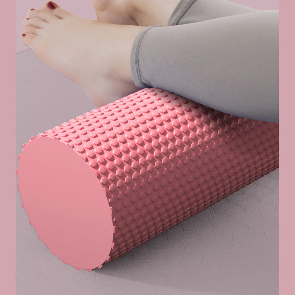 Rouleau Pilates en EVA, Cylindre de Massage et Renforcement Musculaire