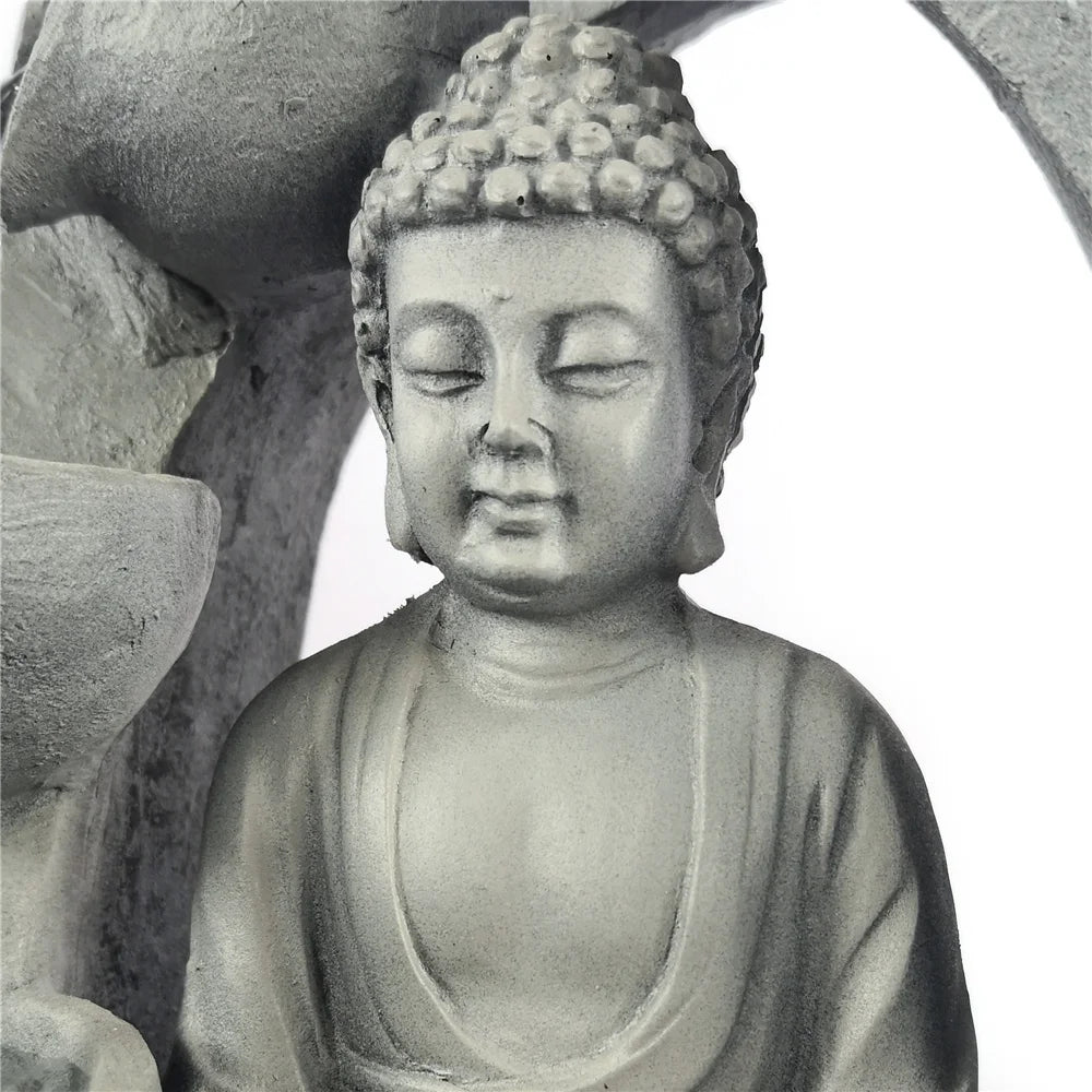Fontaine d'intérieur à led sculpture de Buddha