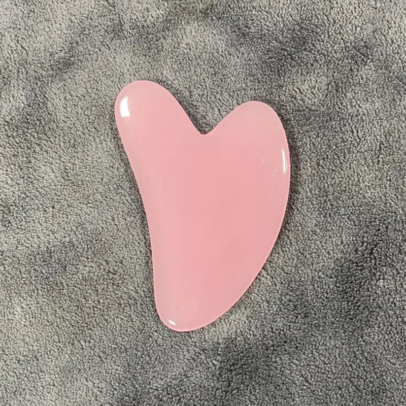Appareil Massage Visage Gua Sha, Plaque de Massage en Cire d’Abeille