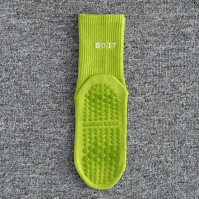 Chaussettes de Yoga Anti-dérapante et Respirantes, Idéales pour Fitness et Pilates - Taille Unique