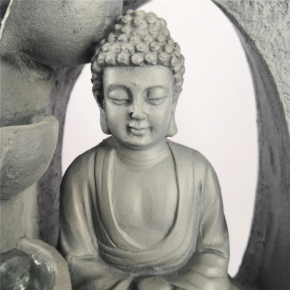 Fontaine d'intérieur à led sculpture de Buddha