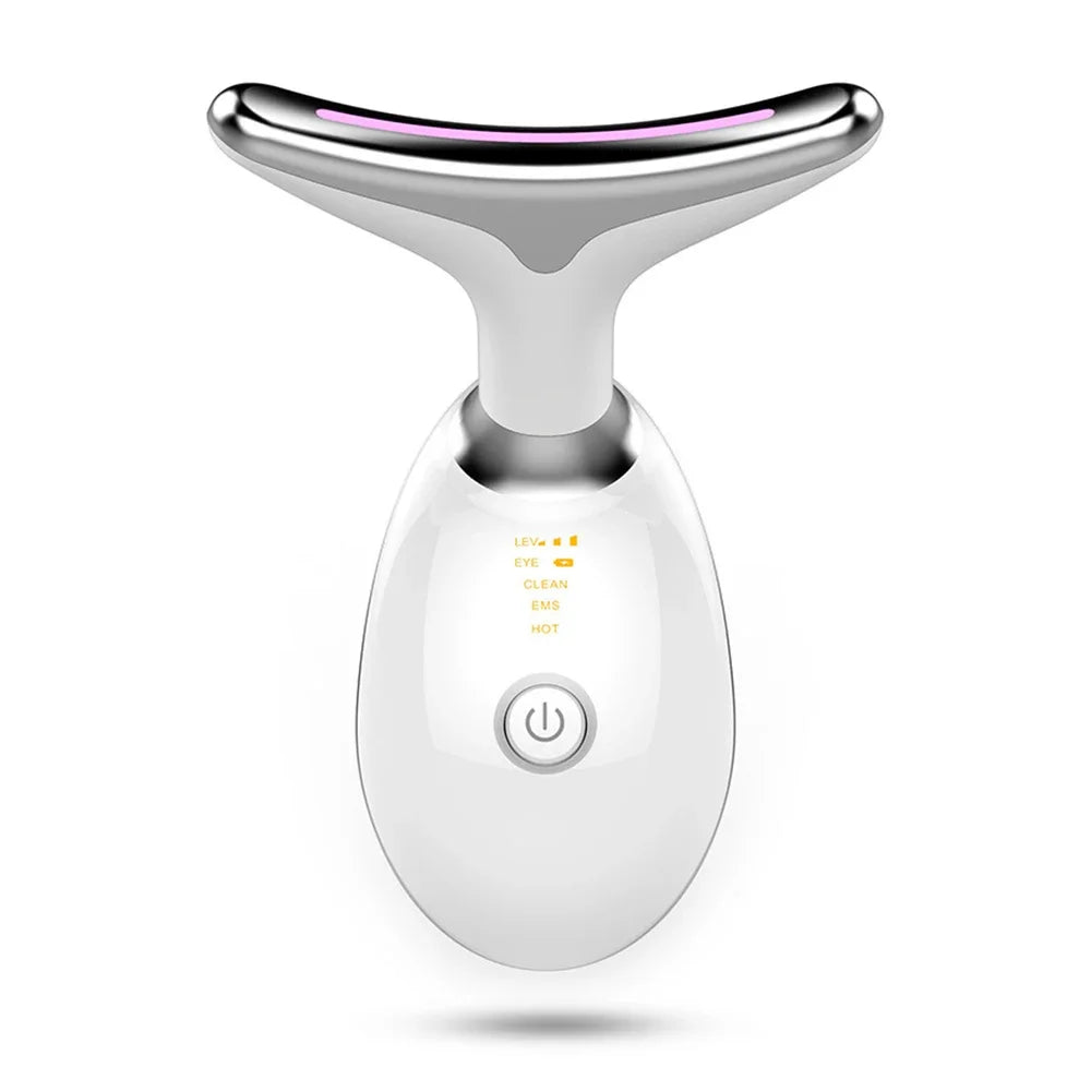Appareil Massage Visage EMS, Raffermissant et Anti-Rides LED