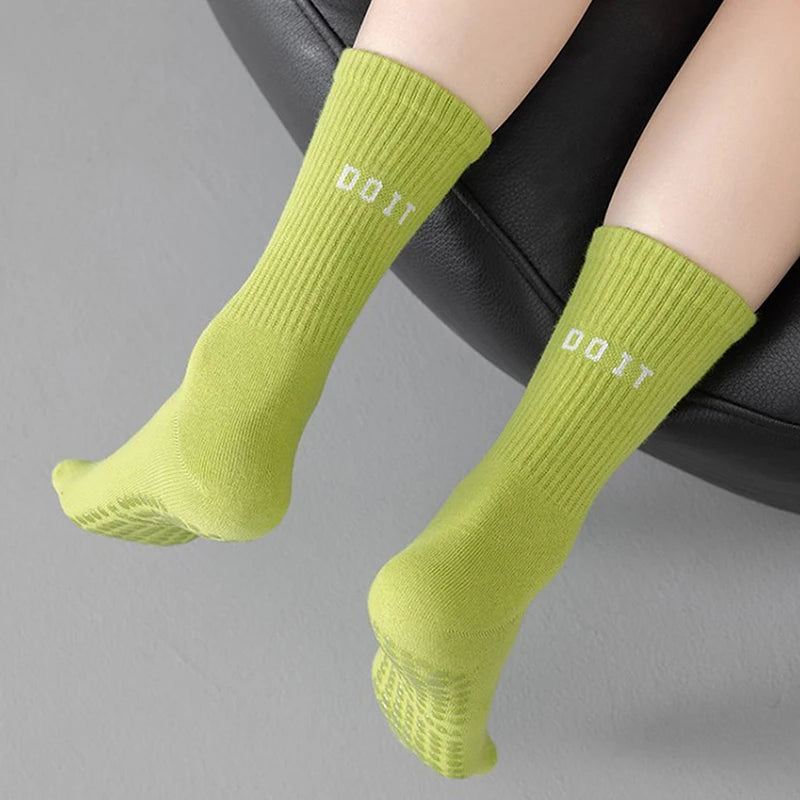 Chaussettes de Yoga Anti-dérapante et Respirantes, Idéales pour Fitness et Pilates - Taille Unique