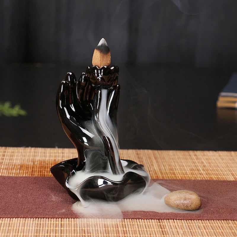 Encensoir en Céramique Zen, Décoration Idéale pour Maison et Spa