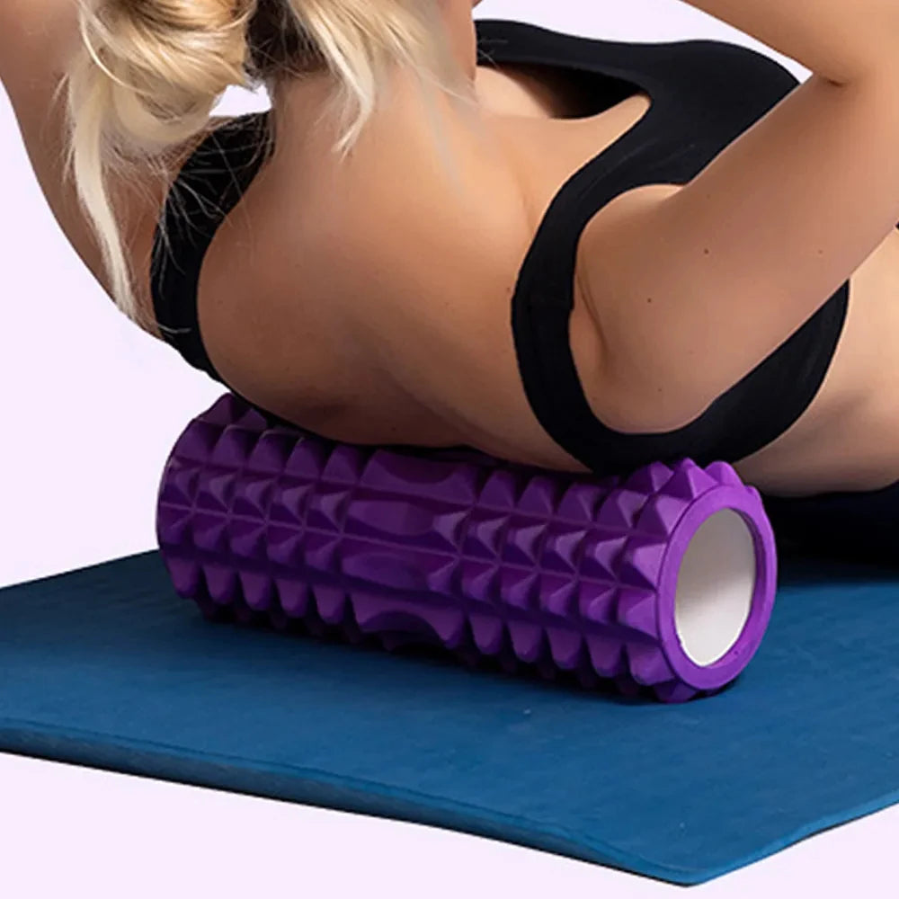 Rouleau Pilates 26cm, Outil de Massage et Renforcement du Core