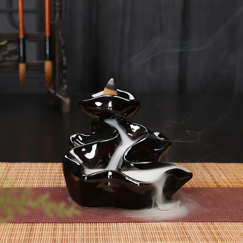 Encensoir en Céramique Zen, Décoration Idéale pour Maison et Spa