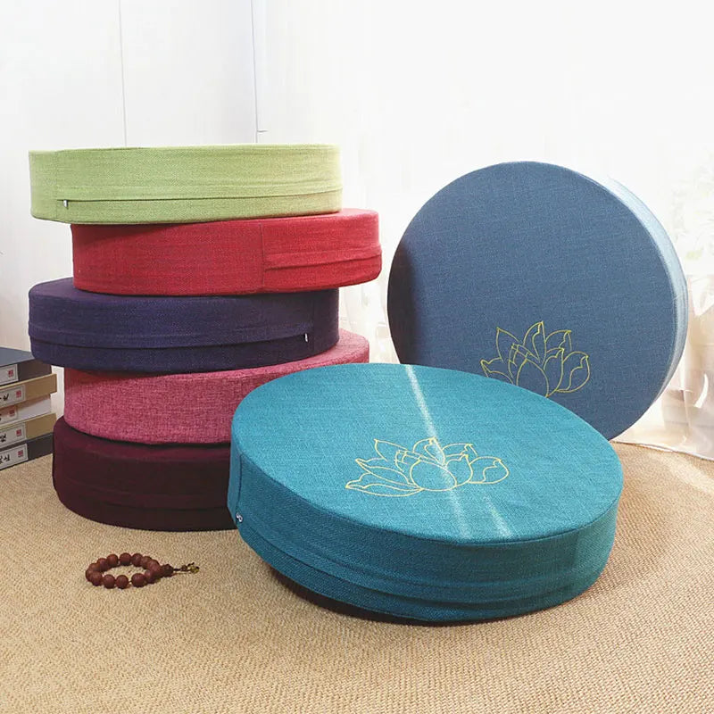 Coussin d'Équilibre Rond, Parfait pour Yoga et Posture Zen (40x6cm)