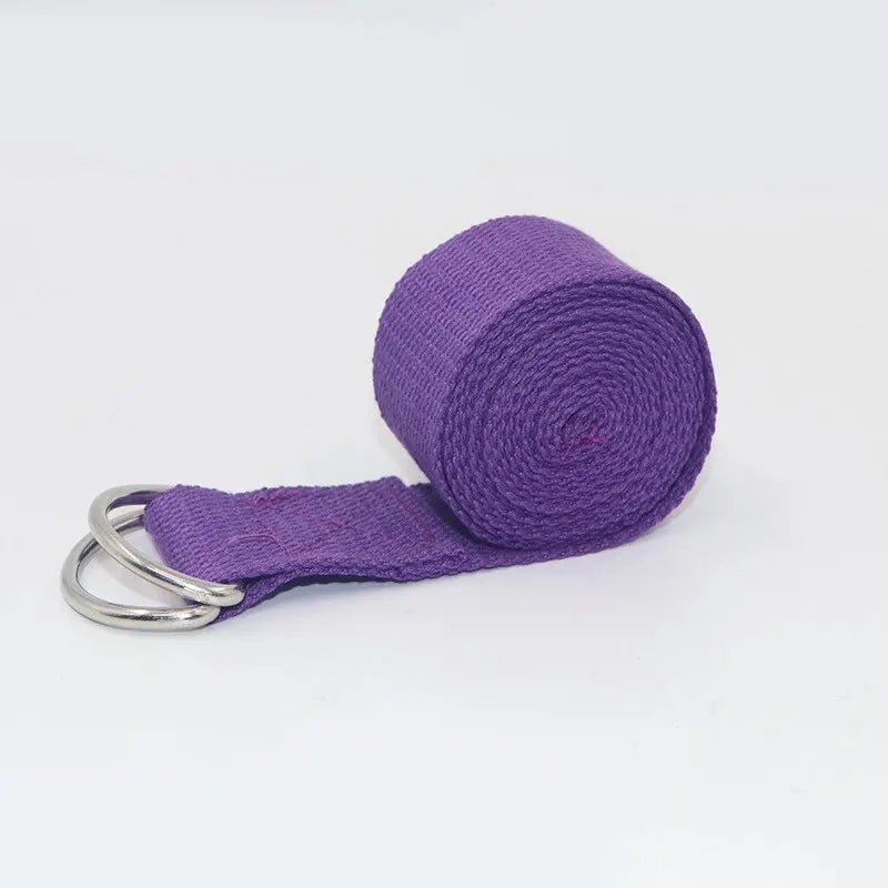 Sangles de Yoga en Coton avec Boucle D-Ring, Idéales pour Étirements