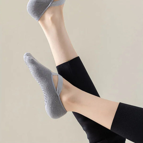 Chaussettes de Yoga en Coton avec Grip, Idéales pour Entraînements