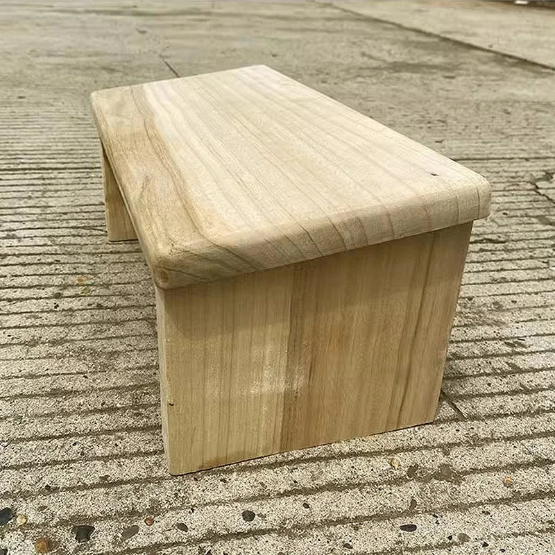 Banc de Méditation en Bois Massif, Ergonomique et Confortable