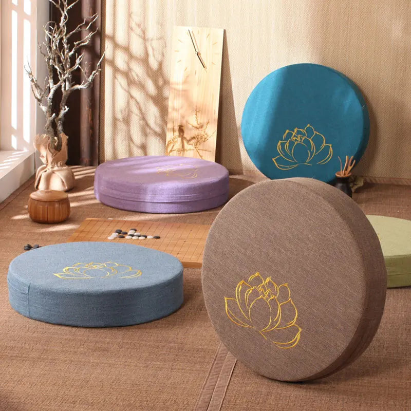 Coussin d'Équilibre Rond, Parfait pour Yoga et Posture Zen (40x6cm)