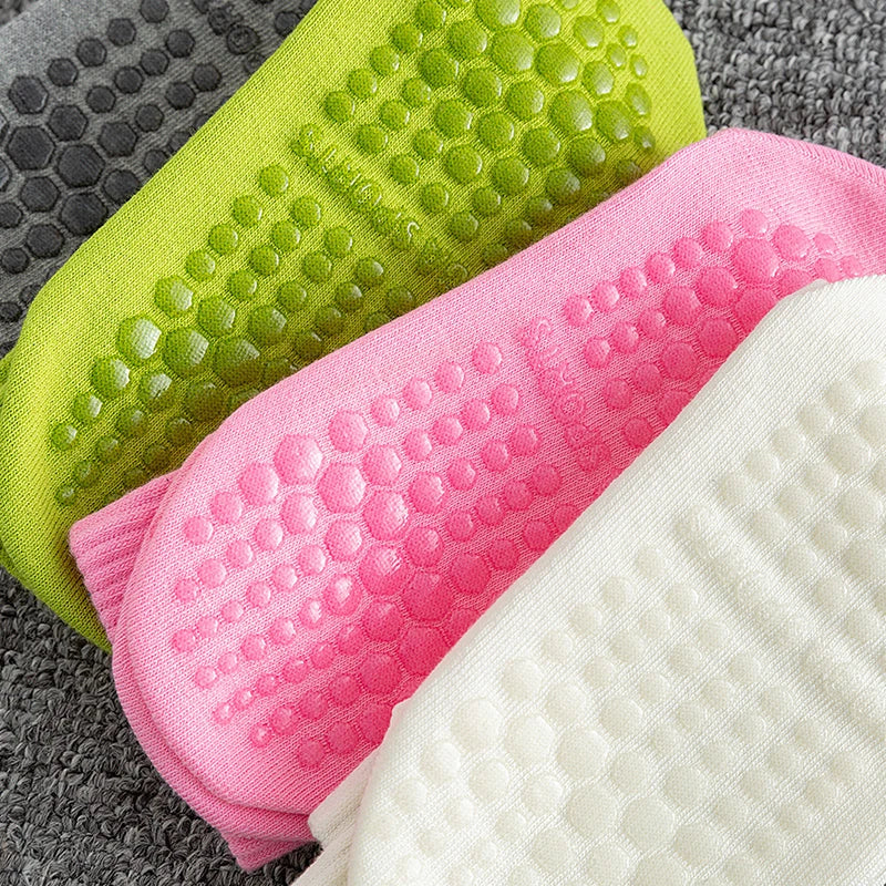 Chaussettes de Yoga Anti-dérapante et Respirantes, Idéales pour Fitness et Pilates - Taille Unique